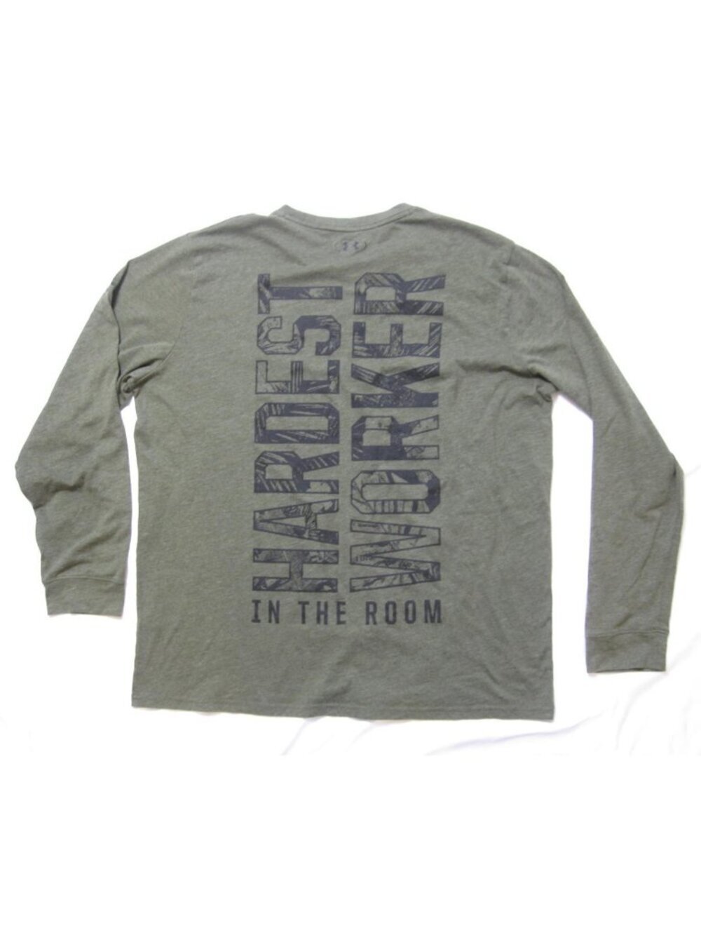 Under Armour Project Rock "Hardest Worker in the Room" Shirt Sz XXL (M180)
